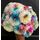 (10) Chrysanthemums Single Heads Exclusive "Anastasia" or "Antonov" Variety( gift wrapped) (rainbow colors).