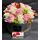 Roses in decorative  20 cm x 20 cm "Divine  Hatbox".