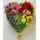 Valentine's Flower Heart. Oasis moss colored base (width 18cm). Maximum width with flowers (appr.30cm). Random Colors!!!