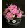 (10) Exclusive Black Waxed  Roses Arrangement Vase or Hatbox !!! NEW!!! Also available in pink and orange.
