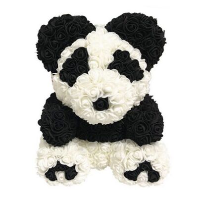 Roses Teddy Bear "Panda". Dim. 40cm.