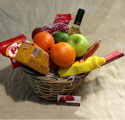 Gourmet Set ! Καλάθι με Λουλούδια ! Καλάθι με λιχουδιές ! Εξτρα !