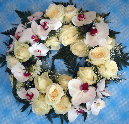 wreath white flowers