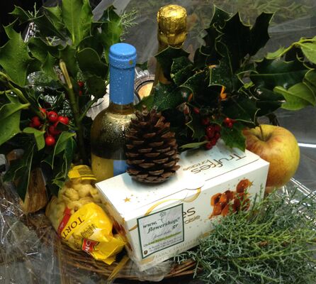 Basket Wine + Champagne + Chocolates .... and a lot more goodies  !!!