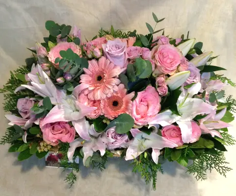 Pink  Queen. Big Basket. Royal Flowers