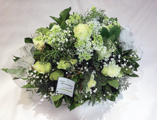 Basket with White flowers!!!