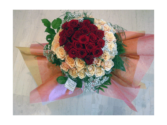 Roses bouquet (50) stems.Random two color combination!!!