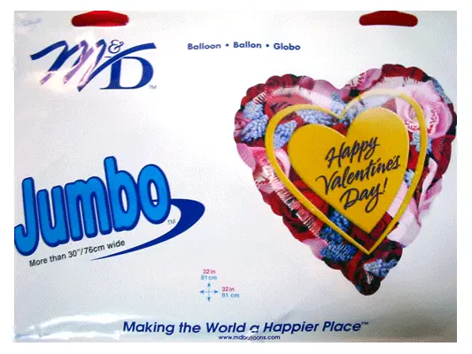 happy valentine balloon