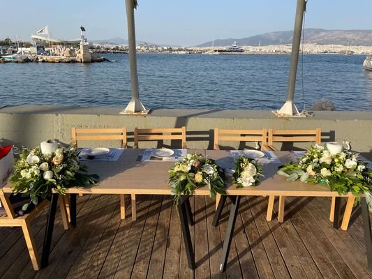 Διακόσμηση Καλοκαιρινού Γάμου.Πισίνα, Θάλασσα  & Τραπέζια Δεξίωσης.