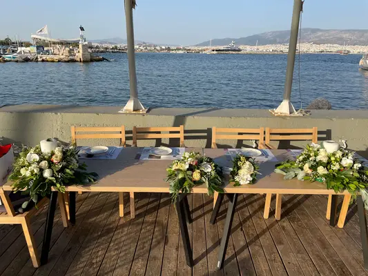 Διακόσμηση Καλοκαιρινού Γάμου.Πισίνα, Θάλασσα  & Τραπέζια Δεξίωσης.