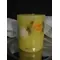 Candle with flowers