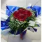 Red roses bouquet (10)stems  A' quality Dutch  gift wrapped with greens in water!!!