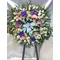 Funeral wreath on "oasis moss standing  base"