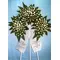 Funeral wreath with roses