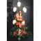 Easter arrangement in glass plate