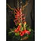 Christmas arrangement in a basket. Flat sallix !!!