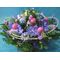 Πασχαλινό καλάθι με λουλούδια και αξεσουάρ