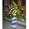 Wedding church flower arrangement