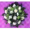 White roses wreath