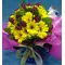 Spring bouquet with toulips and gerberas