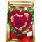 Valentine's heart with (20) red roses + Decoration
