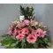 Rich romantic pink colored flower arrangement