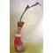 Ceramic (flute line vase) with callas
