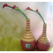 Pair of ceramic jugs with callas