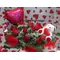 (25) Red roses in basket  + balloon + bear