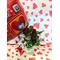 Valentine's arrangement in "stone" pot + balloon + bear// (7) roses