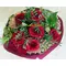 Red roses bouquet (10)stems  A' quality Dutch  gift wrapped with greens and hydrangeas !!!