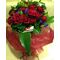 (35) κόκκινα τριαντάφυλλα Α' 60εκ. Ολλανδικά μπουκέτο με πρασινάδες