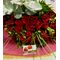 (45) κόκκινα τριαντάφυλλα Ολλανδικά μπουκέτο με πρασινάδες .Σούπερ προσφορά.