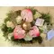 Christmas flowers on trays