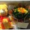 Exclusive bouquet with Teddy Bear 50cm & Chocolates