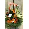 Christmas orange flowers in  basket. Exclusive!!!
