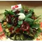 Christmas & New Year Celebrating Arrangements With Flowers & Decoration Articles .Trays.
