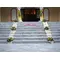 Wedding decoration Flowers on church steps