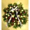 Condolences wreath with  roses