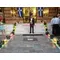 Wedding decoration Flowers - Candles & Burners on church steps !!!