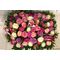 Big headed ecuadorian (best in the world) roses basket (50+ stems) with greens !!! (mixed colors)