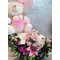 Basket with exclusive variety flowers  for new born baby (pink for girls & blue for boys)