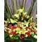 Exclusive Arrangement in basket. Pink