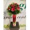 Design μπουκέτο  με (21) κόκκινα τριαντάφυλλα + Βάζο + Διακοσμητικό Ζελέ !!!