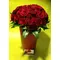 (25) red & pink roses bouquet Extra Quality Dutch + Ceramic quality vase!!! Super week Offer.