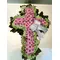 Funeral cross.Exclusive on oasis moss base.