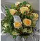 (21) roses bouquet (creme white colors) with exclusive greens!!!
