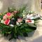 Christmas waxed roses & flowers in  basket. Exclusive!!!