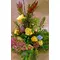 Ανθοπωλεία flowershop.gr Καλάθι με πολύχρωμα λουλούδια & πρασινάδες.