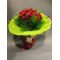 Design bouquet (21) red roses Extra Quality Dutch + Vase!!!